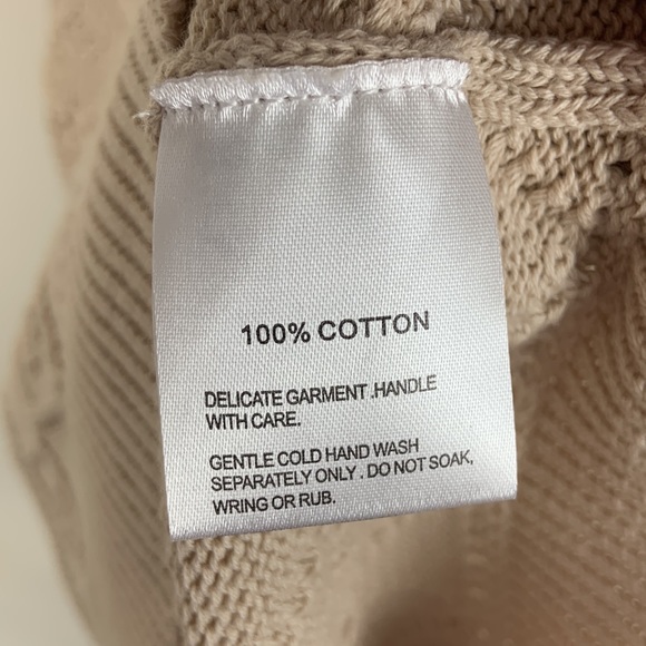 🌷SEVEN WONDERS Rose Knit Beige Dress Size 6 - Picture 9 of 9